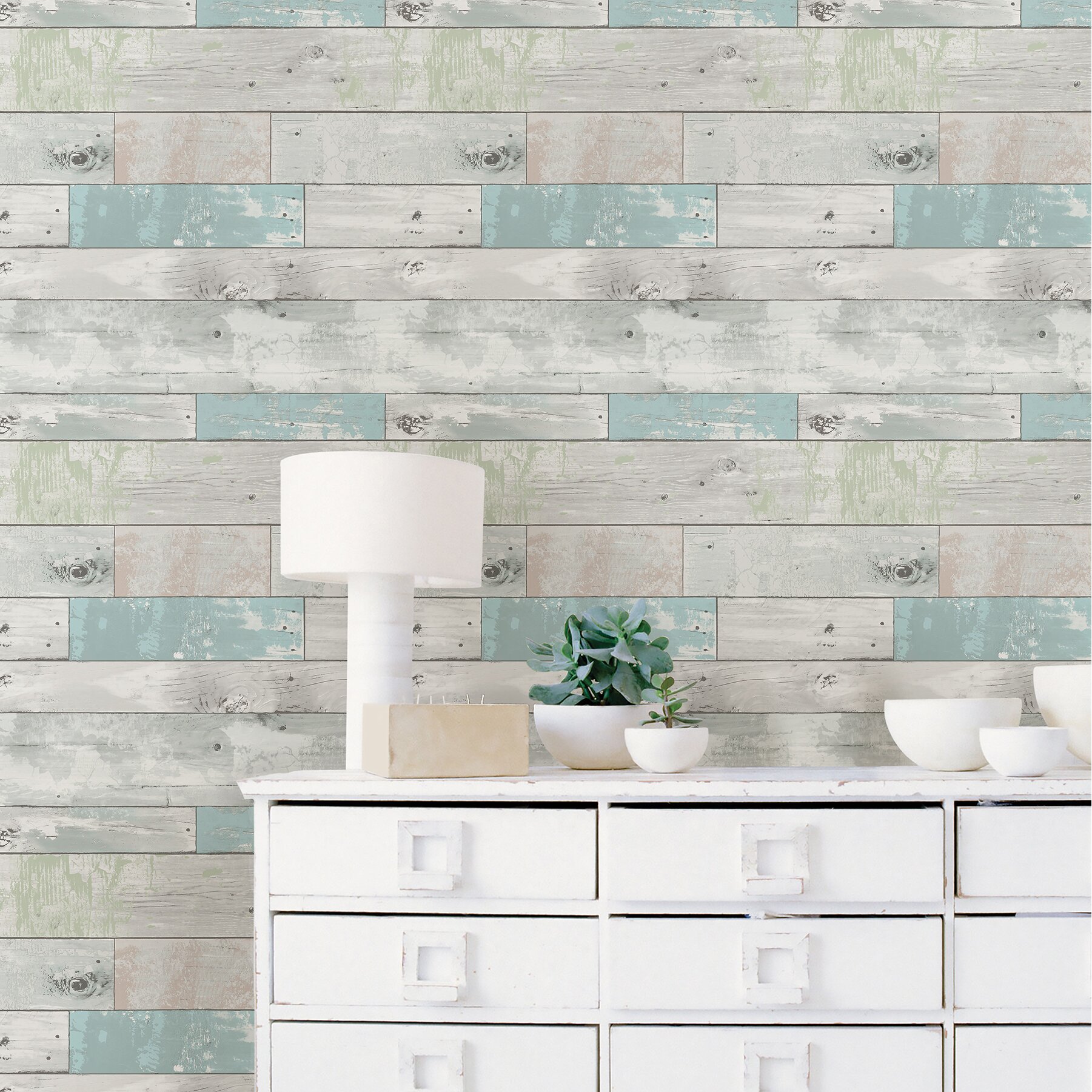 WallPops! Beachwood Peel And Stick Wallpaper Roll & Reviews | Wayfair